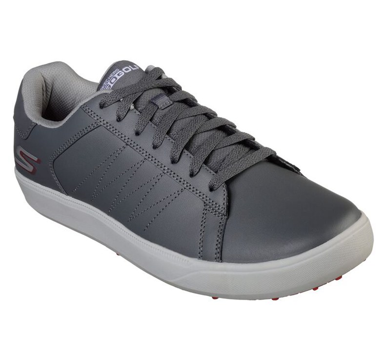 Skechers Go Drive 4 - Mens Golf Shoes Grey/Red [AU-KQ3116]